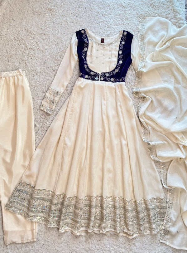 white anarkali dress designs Long Simple Anarkali Dress Design Simple White Anarkali Suit Clearance
